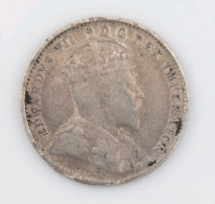 1909 Canada 5 cents Silver Coin Nickel Circulated1