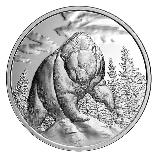 Canada - 2023 'Grizzly Bear - Great Hunters' Ultra High-Relief Proof $20 Silver - NumisFind