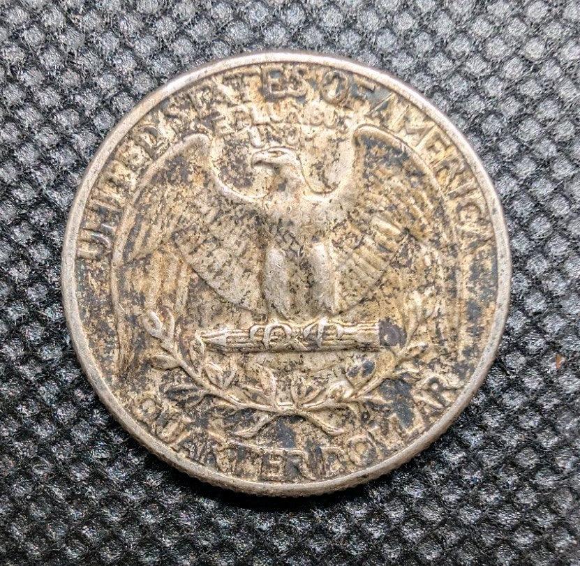 1943 Washington US Quarter 25c Coin 0.9 Silver Coin - NumisFind