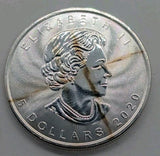 Canada - 5 Dollars 2022 Mapple Leaf - 1 OZ 9999 Silver - Queen Side Impaired - NumisFind
