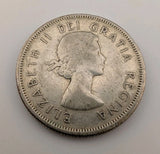 Canada 1960 25 Cents 25c Canadian Caribou Quarter Coin - 80% Silver - ASW .150oz1