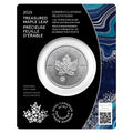 2025 Treasured Silver Maple Leaf 1oz .9999 - Fireworks Privy - NumisFind