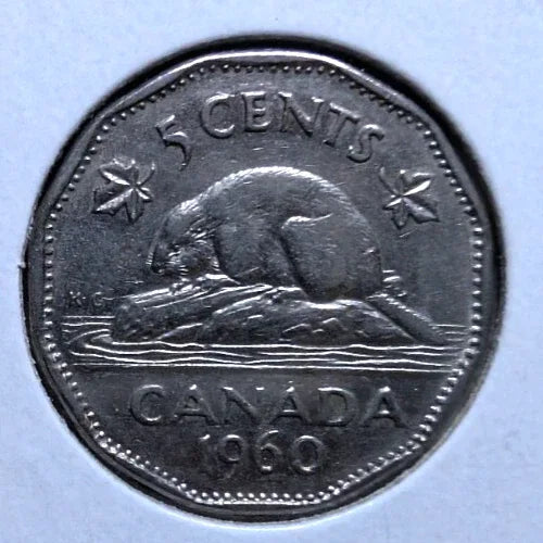 1960 Canada 5 Cent George VI Canadian Nickel Coin Five Cents - NumisFind