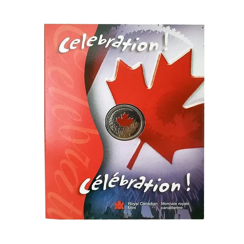 2004 Canada Celebration! 25 Cent Colourized "P" Mark Coin UNC & Sealed3