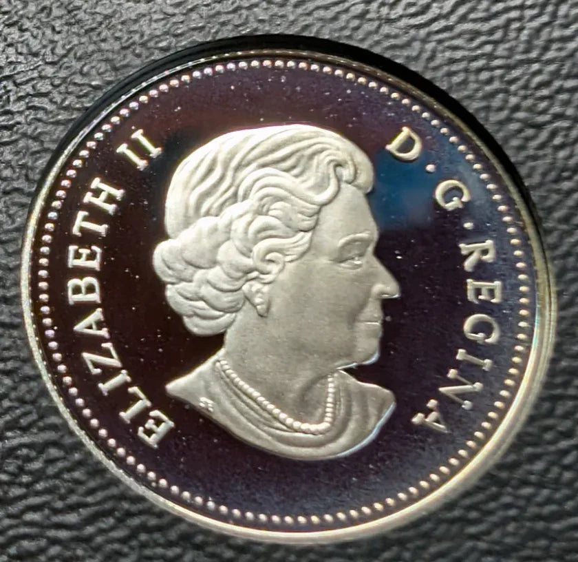 2005 Canada 8 Coin Silver PROOF Set w/ Gold Plated Silver Dollar - NO BOX - NumisFind