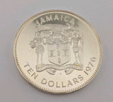 1976 Jamaica 10 Dollar Sterling Silver coin 1