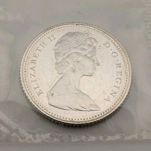 BU 1967 Canada Silver Dime Mackerel Centennial Silver 10 Cents Coin - Proof like1