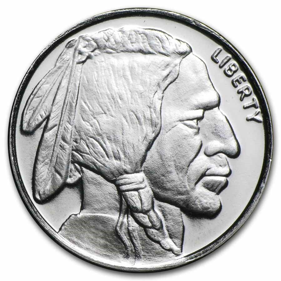 1 oz Buffalo Silver Round .999 fine Silver Bullion 1 Troy Ounce1