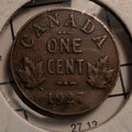 1927 Canada 1 ONE SMALL CENT « King George V » - NumisFind