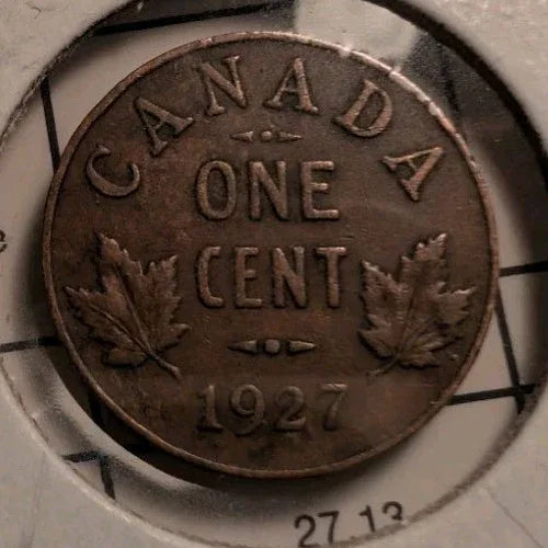 1927 Canada 1 ONE SMALL CENT « King George V » - NumisFind