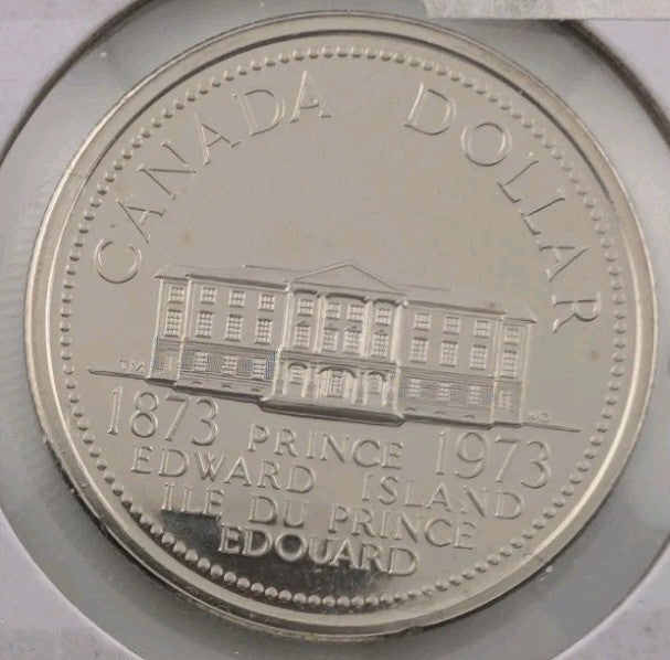 Proof Like 1973 Canada Prince Edward Island 1 Dollar From Mint's Set0
