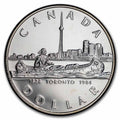 1984 Canada $1 Toronto Silver Dollar BU - 0.5 Silver coin - NumisFind
