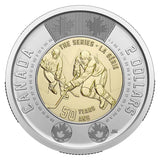 2022 Canada Toonie Summit Hockey 50th anniv $2 coloured and non coloured BU2