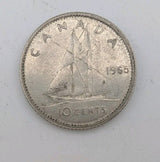 1965 Canada 10c Silver coin Dime - 2g of pure silver0