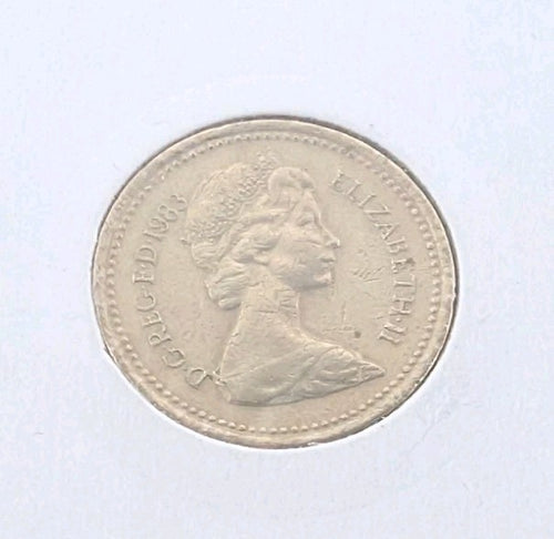 British 1 Pound Coin dated 1983 - first year for 1 pound coin1