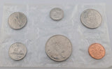 1968 Canada Pl 6-Coin Set Original Seal Dollar 50-Cent Quarter Dime Nickel Penny0