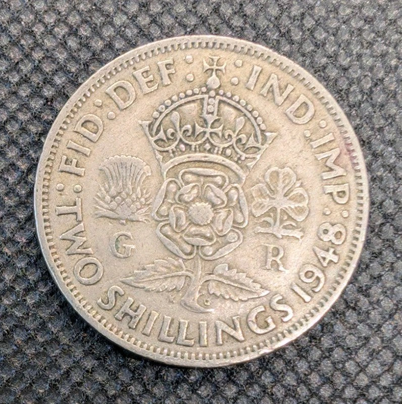 1948   British Two Shilling Coin0