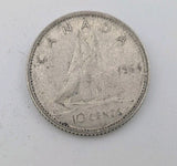 1964 Canada 10c Silver coin Dime - 2g of pure silver0