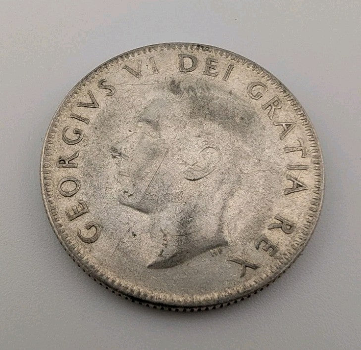 Canada 1952 25 Cents 25c Canadian Caribou Quarter Coin - 80% Silver - ASW .150oz1