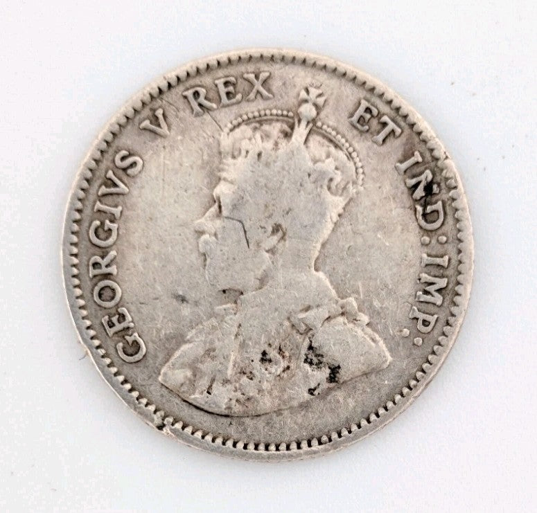 1911 Canada 5 cents Silver Coin Nickel Circulated1