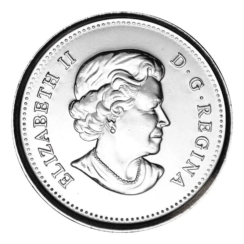 2015 Flag Canada 25 cents quarter coin1
