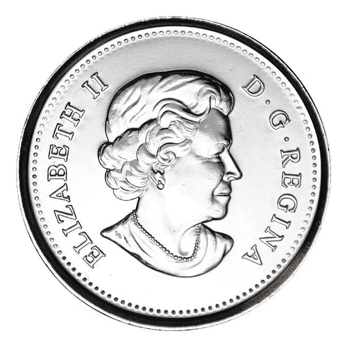 2015 Flag Canada 25 cents quarter coin1