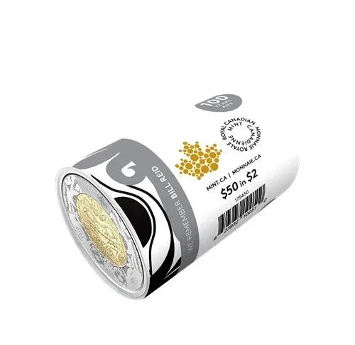 NEW ! 2020 BILL REID Toonie $2 No Color Canada Special Wrap RCM Roll - 25 coins - NumisFind