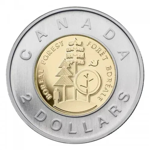 2011 Canada 2$ Toonie, Boreal Forest - BU - NumisFind