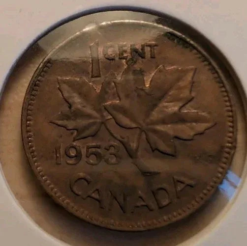 Lot Of 8 Circulated Canada 1 Cent Pre 1960 (G-VG Grade) - NumisFind