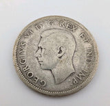 Canada 1938 25 Cents 25c Canadian Caribou Quarter Coin - 80% Silver - ASW .150oz1