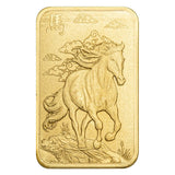 1 Gram PAMP Suisse 9999 Fine Gold Lunar Year of the Horse Bar Sealed Assay Card0
