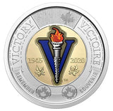NEW ! 2020 WWII Victory Toonie $2 Color Canada Special Wrap RCM Roll - 25 coins - NumisFind