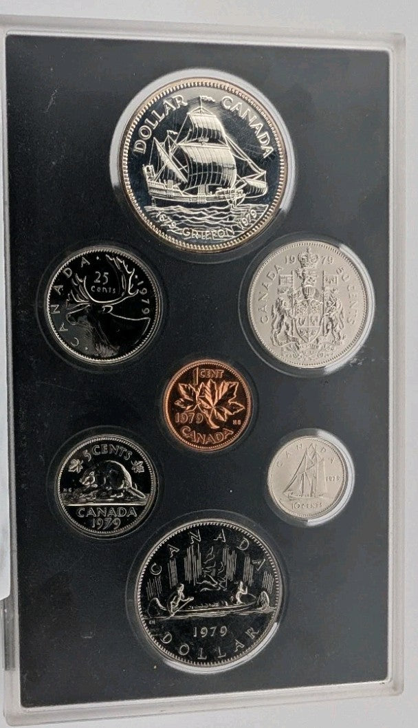 Canada Double Dollar 1979 Specimen Set w/ Silver $1 Griffon0