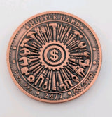Always Tired Never Broke 1 oz Copper Round Fine 0.999% with Capsule1