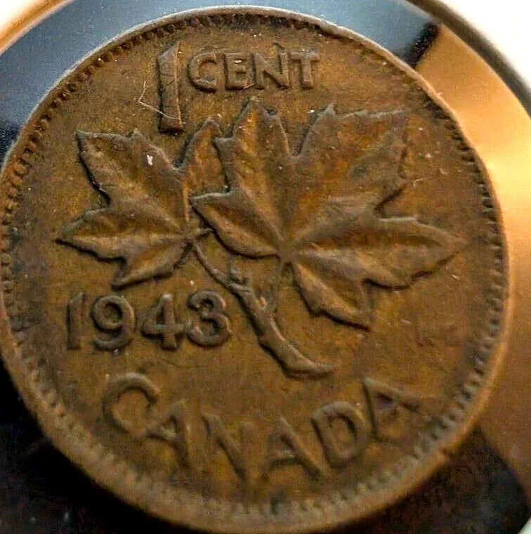 1943 Canada Small Cent Canadian 1 penny coin VERY NICE ! - NumisFind