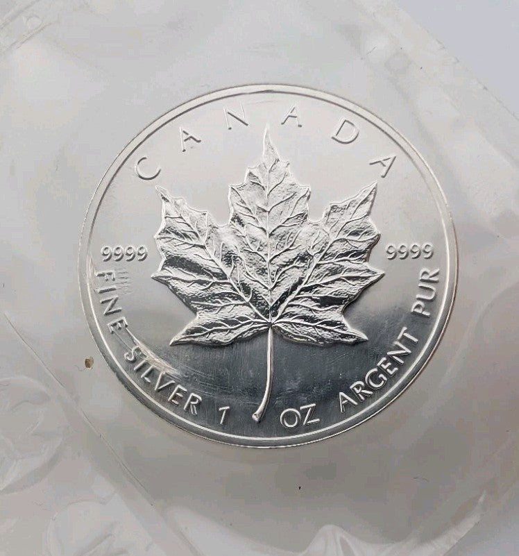 1997 Key Date Canada $5 Silver Maple Leaf 1oz .9999 Pure Silver BULLION BU SML1