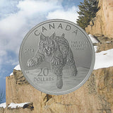 2014 Canada $20 For $20 Fine Silver Coin - Bobcat - 1/4 oz 99.99% pure silver3