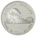 *** CANADA 1986 PROOF SILVER DOLLAR *** 1886 - 1986 VANCOUVER TRAIN *** - NumisFind