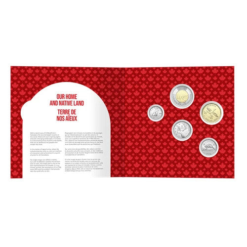 Ô Canada 2026 - 5-Coin Gift Card Set - Unique Loonie - Our Home Native Land1