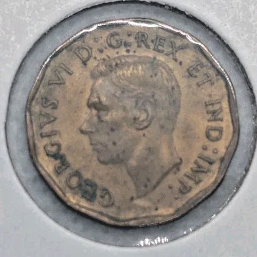 CANADA RARE 1942 TOMBAC GEORGE VI 5 CENTS CIRCULATED - NumisFind