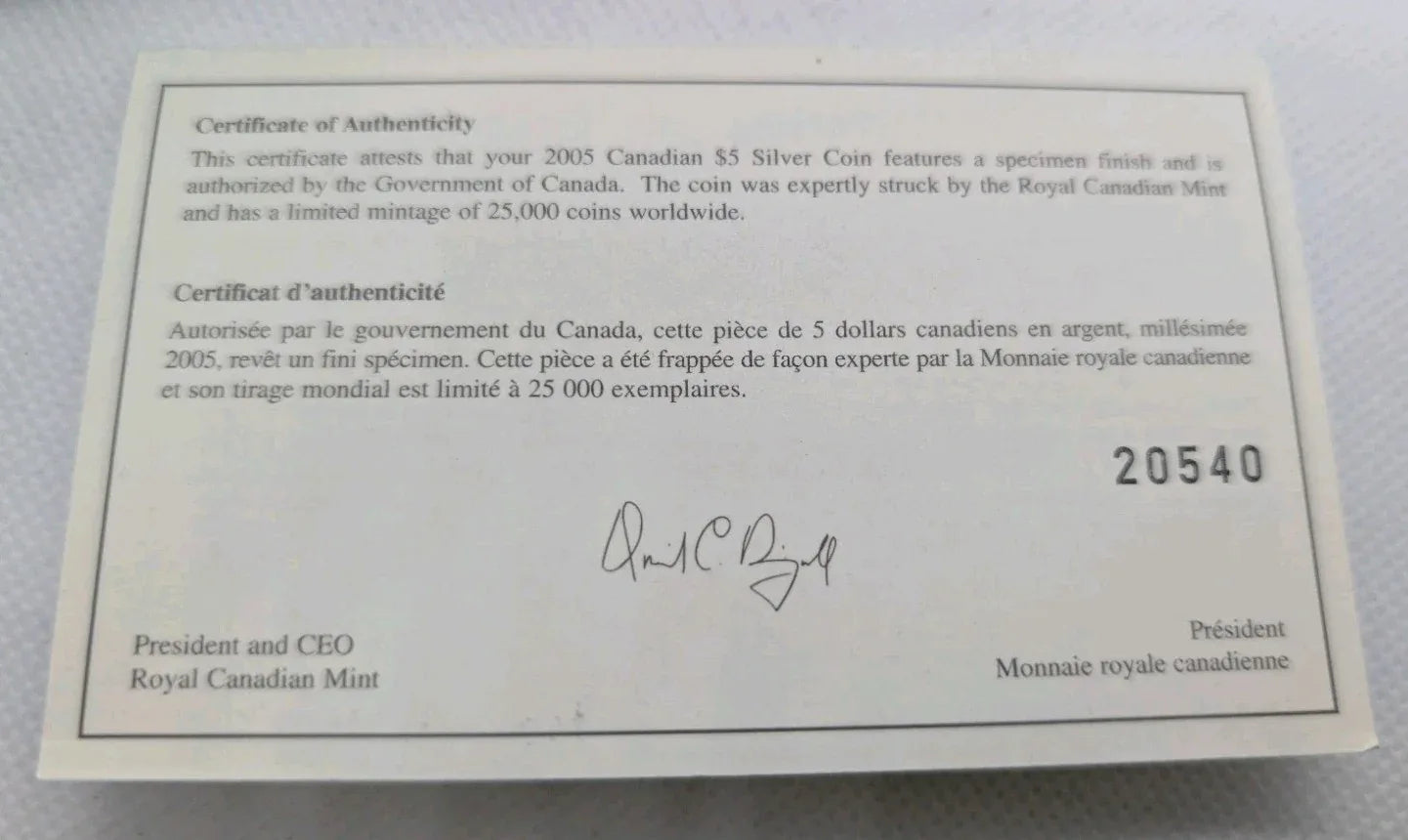 Rcm 2005 $5 Fine Silver Coin 60th Anniversary End of 2nd World War - NumisFind