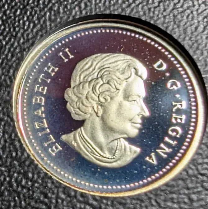2005 Canada 8 Coin Silver PROOF Set w/ Gold Plated Silver Dollar - NO BOX - NumisFind