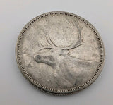 Canada 1962 25 Cents 25c Canadian Caribou Quarter Coin - 80% Silver - ASW .150oz0