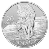 2013 $20 for $20 Wolf - Pure Silver Coin0