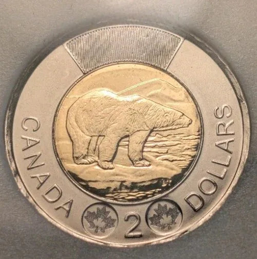 **MS-62** 2$ 2019 Toonie Graded KSA - PERFECT CONDITION - NumisFind