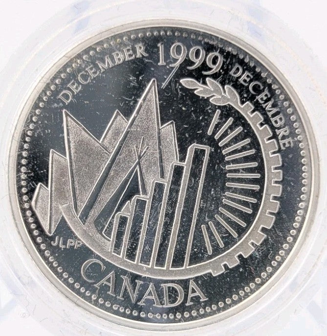 Coin Only 1999 25c December This is Canada Millennium Proof Sterling Silver Coin0