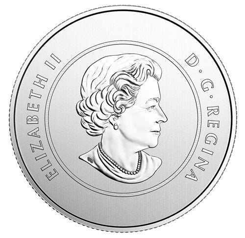 2017 CANADA’S 150th $5 DOLLAR PURE SILVER COLOURED GLOW-IN-THE-DARK 1/4 Oz COIN 3