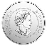 2017 CANADA’S 150th $5 DOLLAR PURE SILVER COLOURED GLOW-IN-THE-DARK 1/4 Oz COIN 3