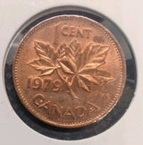 1979 Canada 1 Cent Penny Double Date Error Coin Strong Doubling - Mint State0