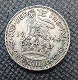 Silver Great Britain 1944 One Shilling - 5.66g of 0.5 Silver0